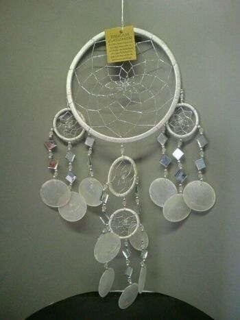 Dreamcatcher Miroir Coquille Blanc