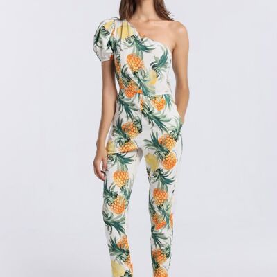 V&LUCCHINO - Printed off the shoulder jumpsuit |134601