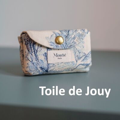 Pochette et mouchoirs en tissu réutilisables - POCHETTE CLASSIQUE - 6 mouchoirs lavables