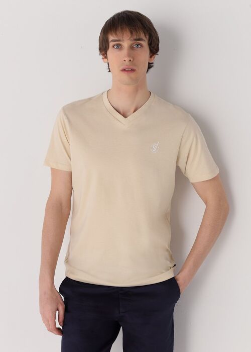 SIX VALVES - Short sleeve v-neck t-shirt |134321
