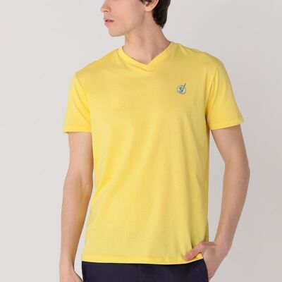 SIX VALVES – Kurzarm-T-Shirt mit V-Ausschnitt |134323