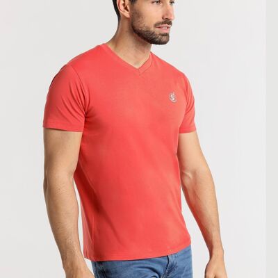 SIX VALVES – Kurzarm-T-Shirt mit V-Ausschnitt |134326
