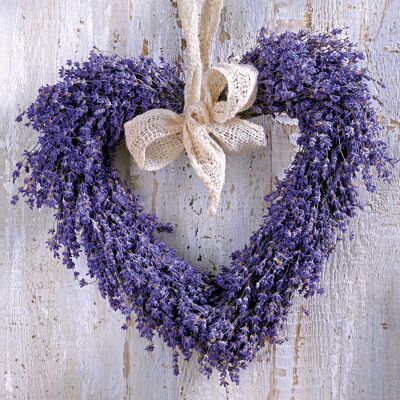 Cuore di lavanda 33x33 cm