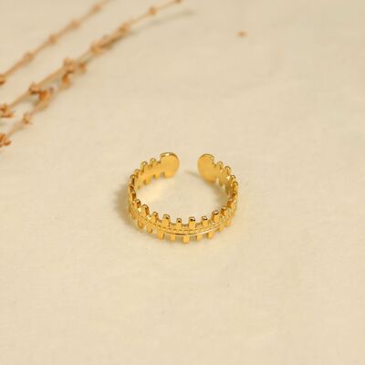 Anillo dorado ajustable