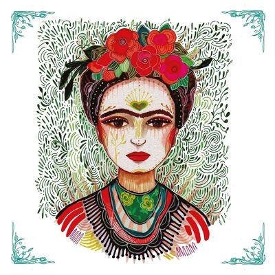 Frida : Mémoire du coeur 33x33 cm