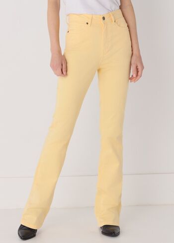CIMARRON - Pantalon couleur Gracia-Pigm | Taille haute - Coupe boot | 133810