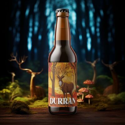 Porter brown beer with hazelnut 🐿️ Durran 33cl