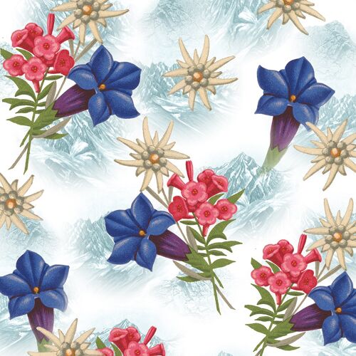 Alpine Flowers Napkin 33x33