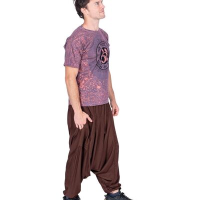 Pantalon de yoga marron pour hommes