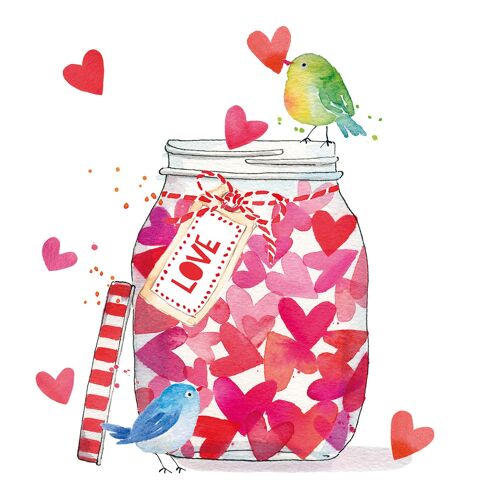 Jar of Hearts Napkin 33x33