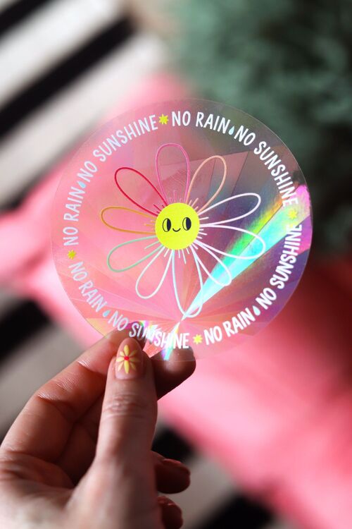 Suncatcher "No rain, no sunshine"