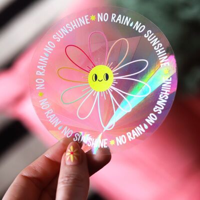 Suncatcher "No rain, no sunshine"