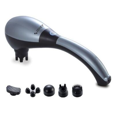 Cordless body massager with 5 attachments and heating ZET-716