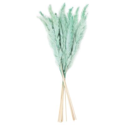 BOUQUET DE FLEURS ENVELOPPÉ DANS DU PAPIER BLEU _50CM LL26652