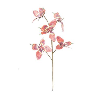 RAMA MARIPOSAS NARANJAS POLIÉSTER _35CM LL27462