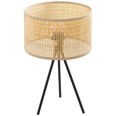 METAL/WICKER TABLE LAMP 1XE27 MAX40W NOT INCLUDED _°25X40CM SCREEN °25X14.5CM LL39370