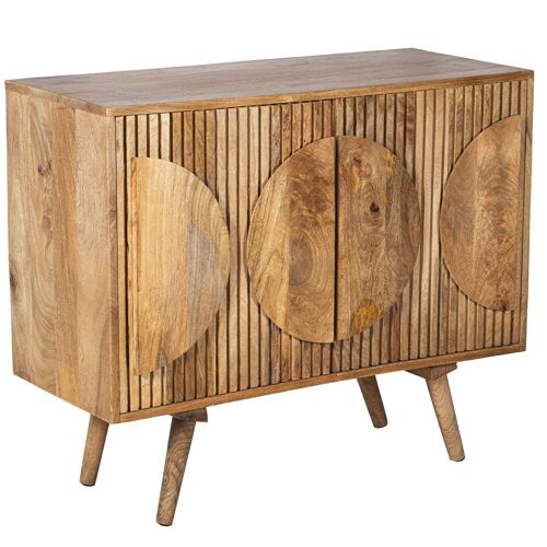 MUEBLE ENTRADA MADERA MANGO C/2 PUERTAS _95X40X80CM LL39017