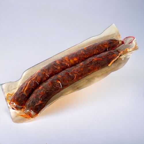 Chorizo ibérico artesanal (500gr) sin aditivos ni conservantes | Sierra de Huelva, DOP Jabugo