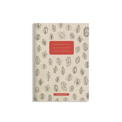 A5 notebook made of grass paper - Maya color: grapefruit