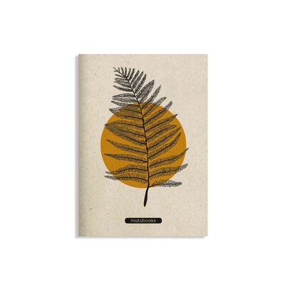 A5 notebook made of grass paper - Maya color: orange