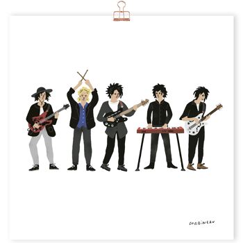Art print groupe rock The Cure par Antoine Corbineau 1
