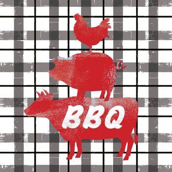 Serviette BBQ Choix 33x33