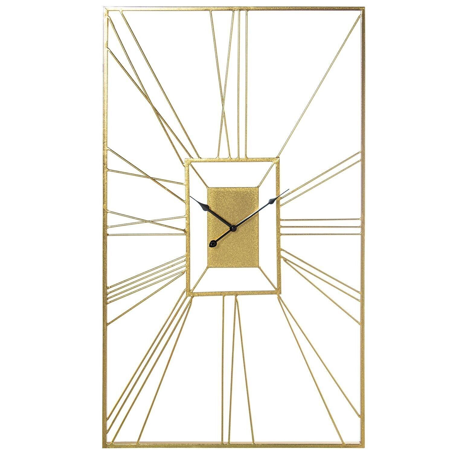 APLIQUE PARED/RELOJ METAL DORADO _61X106X4,5CM LL24374