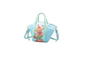 Sac bandoulière XL | Mimosas | Aqua 2