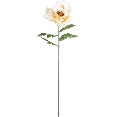 FIORE IN POLIESTERE BIANCO/GIALLO _88CM LL27452