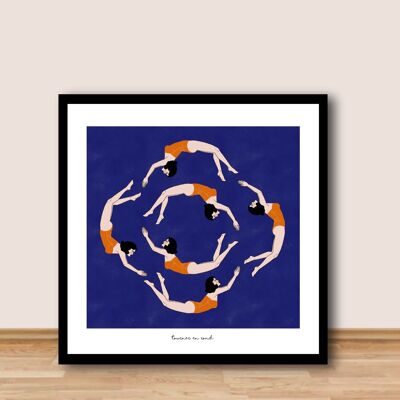 NEW Poster 30x30cm - Turn in circles