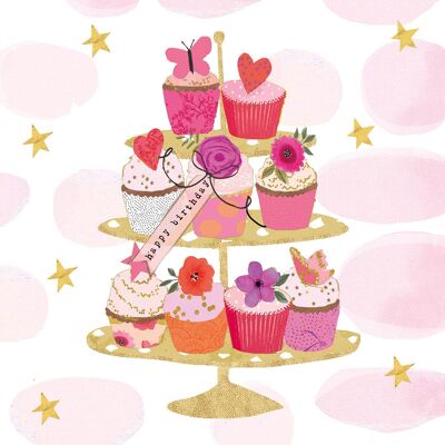 Servilleta Happy Cupcakes 33x33