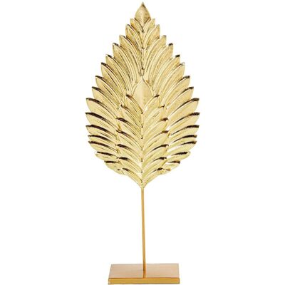 DECORAZIONE DA TAVOLO IN METALLO FOGLIA ORO _19X8X47CM LL24392