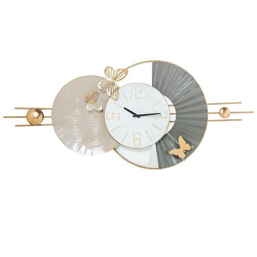 APLIQUE PARED DORADO C/RELOJ _117X50X6CM LL24373