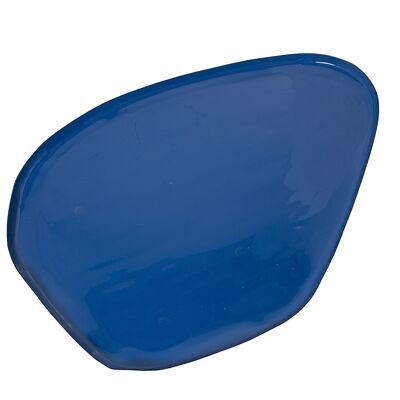 VASSOIO IN METALLO SMALTATO BLU _41X32X2CM LL75892