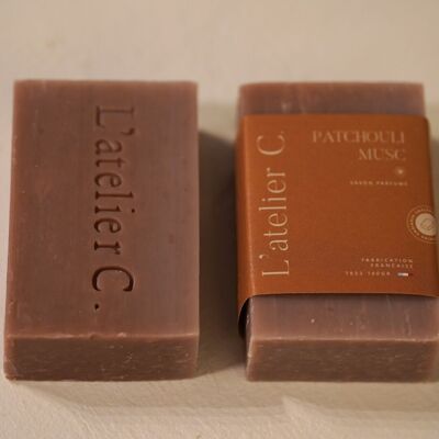 Jabón hecho a mano - Almizcle Pachulí - Parfums de Grasse