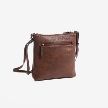 Mini sac pour femme, couleur marron, série Minibags. 21x21x6cm 3