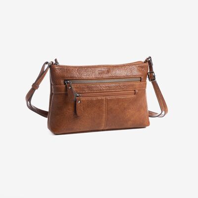 Mini sac pour femme, couleur cuir, série Minibags. 25,5x16x6cm