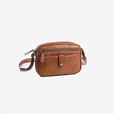 Minitasche für Damen, Lederfarbe, Minibags-Serie. 21x14x5cm