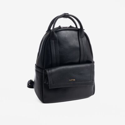 Backpack, black color, Aziza Series. 26.5x20x10cm