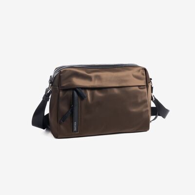 Shoulder bag, brown color, Tanganyika Series. 26x18x7cm