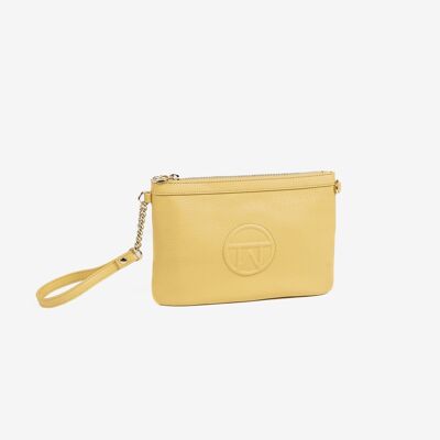 Handbag with shoulder strap, lime color, Handbags Series. 26x17cm
