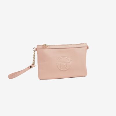 Handbag with shoulder strap, pink color, Handbags Series. 26x17cm