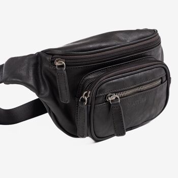 Sac banane pour homme, couleur café, Collection Jeunesse. 30x13cm 3