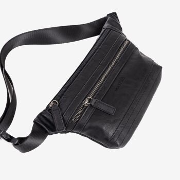 Sac banane homme, noir, Collection Jeunesse.   28x15.5 cm 2