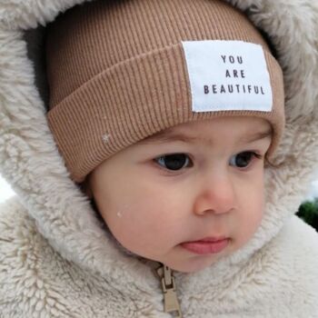Bonnet pour bébé en coton tricoté - Magnifique 2
