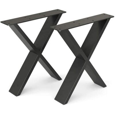 Table frame metal black 55x72 cm 91263