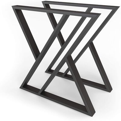 Structure de table métal noir 70x72 cm 91270