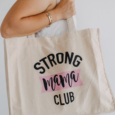 Bolso tote Strong Mama llamativo para mamás