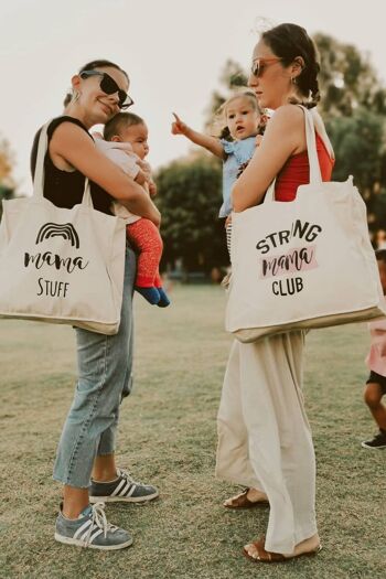 Sac fourre-tout Strong Mama Statement pour les mamans 8