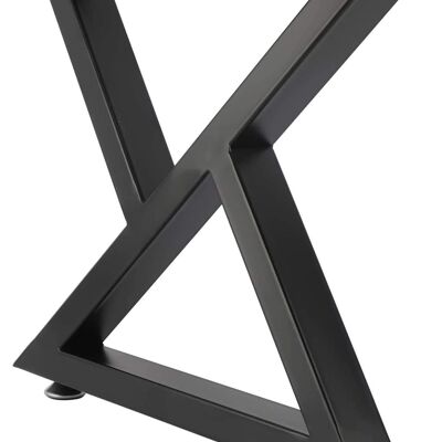 Table frame metal black 55x72 cm 91287